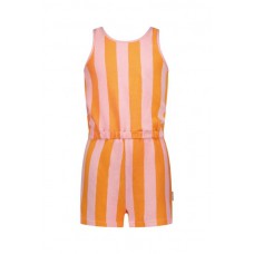 Girls striped terry jumpsuit